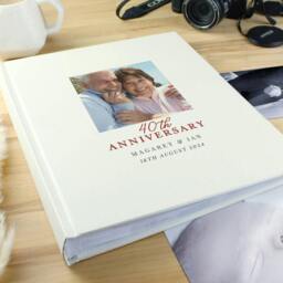 Rackhams Personalised 40th Anniversary Picture Album - h30 x w25 x d4.2cm - thumbnail 2