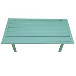 Rackhams 4 Piece Metal Garden Furniture Set, 4 Seater Sofa Set with Coffee table, Loveseat, Single Armchair, Thick Cushion, Steel Frame - Green - Green - thumbnail 4