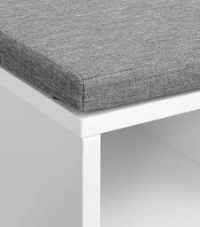 Rackhams Shoe Storage Bench with Cushion, Drawer & Open Compartments for Hallway and Bedroom - thumbnail 6