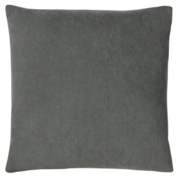 Rackhams Kobe Velvet Cushion Cover - Grey - One Size - Grey - 100% Polyester