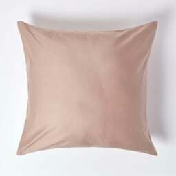 Rackhams Premium 1000 TC Egyptian Cotton Sateen Weave Pillowcase, European Size - Mink - 80 x 80 cm