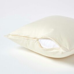 Rackhams Premium 1000 TC Egyptian Cotton Sateen Weave Pillowcase, European Size - Mink - 80 x 80 cm - thumbnail 4