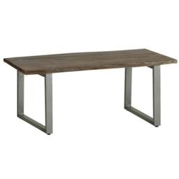 Rackhams Linden Live Edge Medium Sized Dining Table 1.5M Wood & Metal - Wood - 150x85x76 CM (LxDxH) - Dining Table - thumbnail 3
