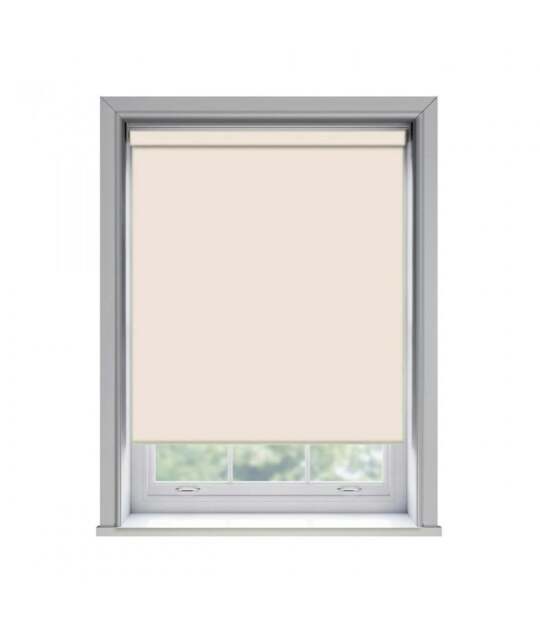 Rackhams No Drill Pink Thermal Blackout Roller Blind (170cm Drop) - 90cm - image 1