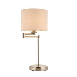 Rackhams Marston Satin Nickel Table Lamp - thumbnail 6