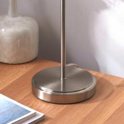 Rackhams Marston Satin Nickel Table Lamp - thumbnail 3