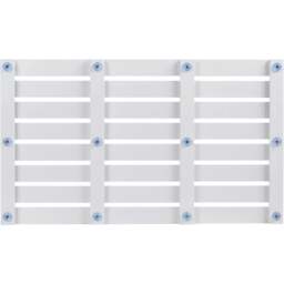 Rackhams Bamboo Bathroom Duckboard Board Bath Shower For Bathroom Showers Bathtubs Floors Anti Slip Bath Mat (White) - White - Bamboo - Bath Mat - thumbnail 2
