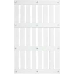 Rackhams Bamboo Bathroom Duckboard Board Bath Shower For Bathroom Showers Bathtubs Floors Anti Slip Bath Mat (White) - White - Bamboo - Bath Mat - thumbnail 3