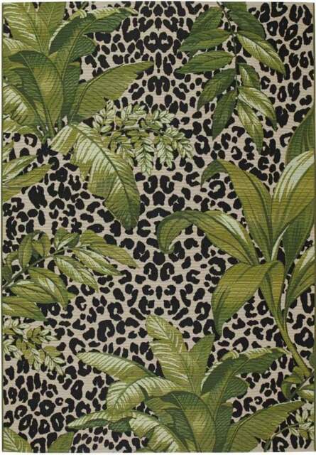 Rackhams Tropicana Leaf – Indoor & Outdoor Rug - 120X170 cm - image 1