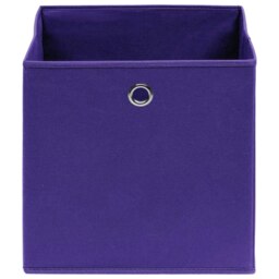 Rackhams Storage Boxes 10 pcs Purple 32x32x32 cm Fabric - thumbnail 3