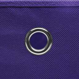 Rackhams Storage Boxes 10 pcs Purple 32x32x32 cm Fabric - thumbnail 4