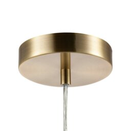 Rackhams Traditional Vintage Lantern Pendant Light in Antique Brass with Glass Shade - thumbnail 5