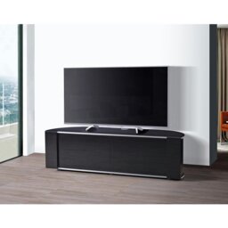 Rackhams Sirius 1600 TV Cabinet Gloss Black Stand with BEAMTHRU Remote-Friendly Glass Door, Cable Management for LED, LCD & Plasma TVs up to 70” - thumbnail 3