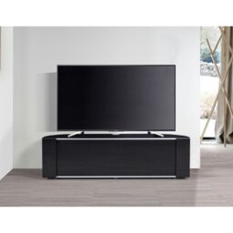 Rackhams Sirius 1600 TV Cabinet Gloss Black Stand with BEAMTHRU Remote-Friendly Glass Door, Cable Management for LED, LCD & Plasma TVs up to 70” - thumbnail 2