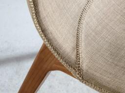 Rackhams Beige Fabric Chair 4049 - thumbnail 5