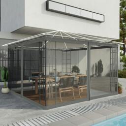 Rackhams 352 x 207cm Universal Replacement Gazebo Mesh Netting Screen Walls