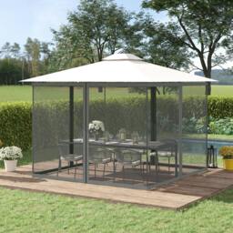 Rackhams 352 x 207cm Universal Replacement Gazebo Mesh Netting Screen Walls