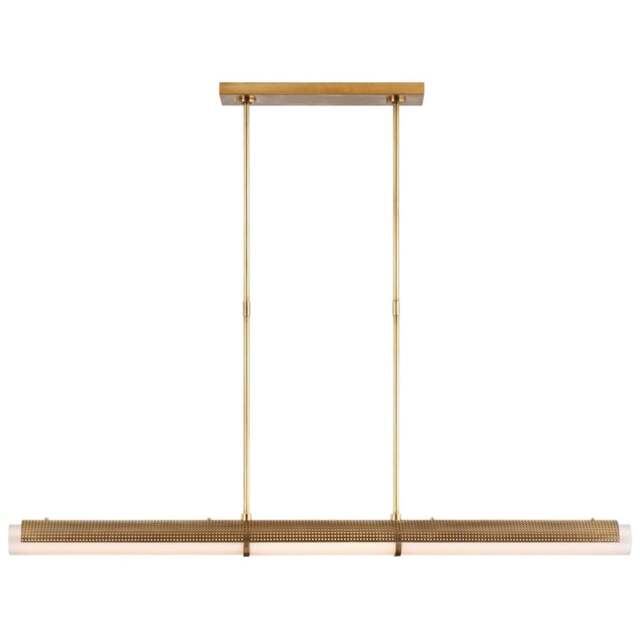 Rackhams Precision Large Linear Chandelier - Antique-Burnished Brass - image 1