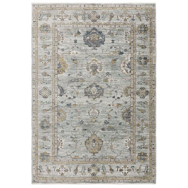 Rackhams Jasper JA01 Traditional Teal Rug - 67x240cm - image 1