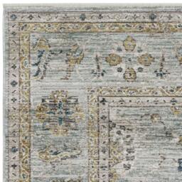 Rackhams Jasper JA01 Traditional Teal Rug - 67x240cm - thumbnail 5