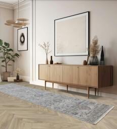 Rackhams Jasper JA01 Traditional Teal Rug - 67x240cm - thumbnail 3