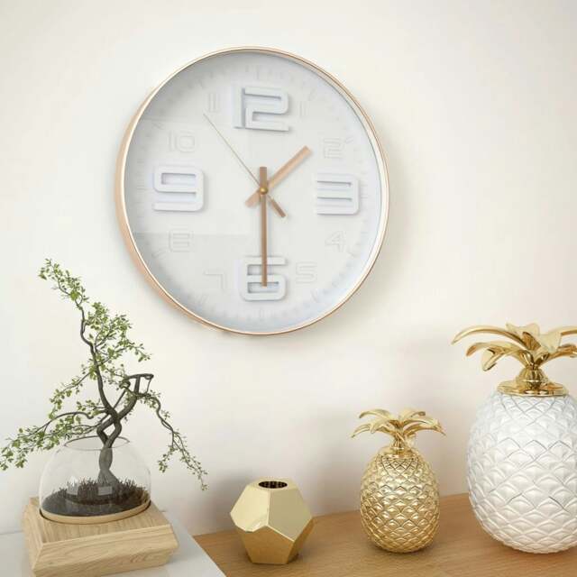 Rackhams Wall Clock Copper Look 30 cm