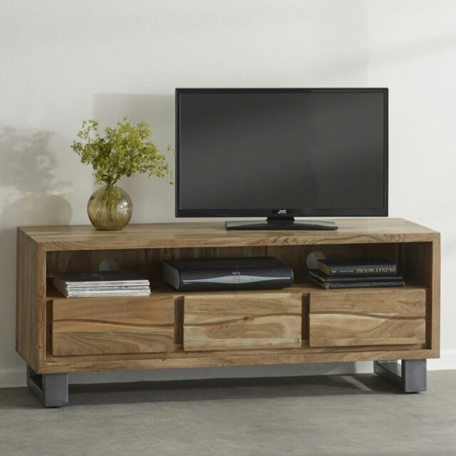 Rackhams Knott Live Edge Large Media Unit - 140 cm - 45 cm - Wood - image 1