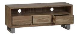Rackhams Knott Live Edge Large Media Unit - 140 cm - 45 cm - Wood - thumbnail 3