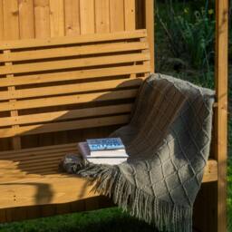 Rackhams Garden Arbour with Integral Bench - thumbnail 5