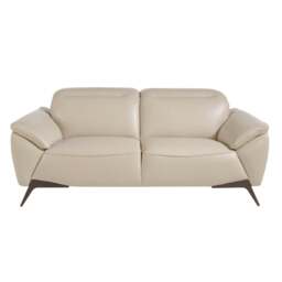 Rackhams Taupe leather sofa 6131/6132 - 3 - thumbnail 4