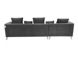 Rackhams The 3 Seater Nova Lounger Right Corner Sofa in Grey or Cream - Grey - thumbnail 5