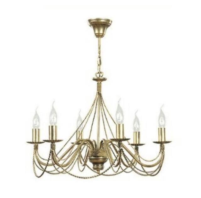 Rackhams TORI Chandelier 5 x E14 Gold - image 1