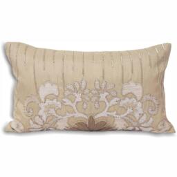 Rackhams French Collection Genevieve Cushion Cover - Taupe - 30x50cm - Taupe - 100% Polyester