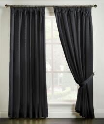 Rackhams Adi Lined Pencil Pleat Curtains - Teal - 229cm width x 183cm drop - thumbnail 3