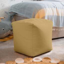 Rackhams Waterproof Cube Indoor Outdoor Bean Bag Foot Stool Pouffe - Teal - thumbnail 2