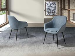 Rackhams Greyish Blue Marbled Fabric Chair 4221 - thumbnail 3