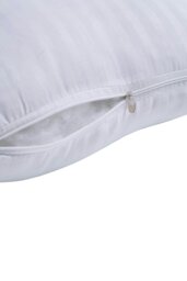 Rackhams 2Pcs Washable Stripe Bed Pillows Comfortable Medium Firm Support Pillows, 70cm L x 42cm W - White - thumbnail 4