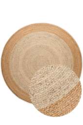 Rackhams Jutta Natural Round Jute Beige Rug - Ø 240 cm - thumbnail 5