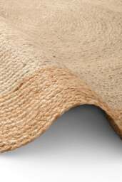 Rackhams Jutta Natural Round Jute Beige Rug - Ø 240 cm - thumbnail 3
