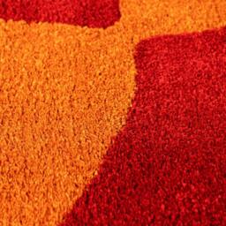 Rackhams Joli Checkered Red & Orange Rug - 80X150 cm - thumbnail 2