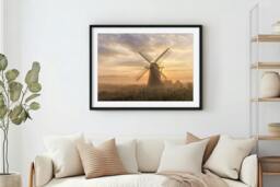 Rackhams Misty Mill - Framed Print 16 x 12 inch