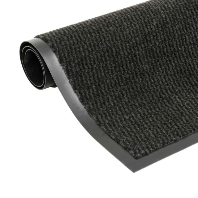 Rackhams Dust Control Mat Rectangular Tufted 40x60 cm Black