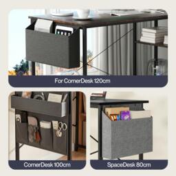 Rackhams Computer Desk L Shaped Corner Office Table Home Storage Shelves Drawers - MaxDesk 160cm - thumbnail 6