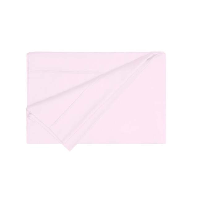 Rackhams 200 Thread Count Egyptian Cotton Flat Sheet - Pink - Pink - Superking - 100% Egyptian Cotton - image 1