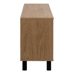 Rackhams Brighton 3 Door Sideboard in Oak with Herringbone Effect - 1 - Oak - 150 - thumbnail 3