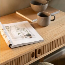 Rackhams Langley Office Desk in Oak - 1 - Natural - 50 - thumbnail 6
