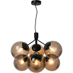 Rackhams Ivona 6-Spot - Ceiling pendant - Black - Black - Glass - 1