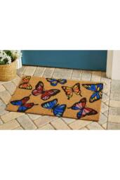 Rackhams Coir Embossed Butterfly Mats 45x75 cm - thumbnail 2