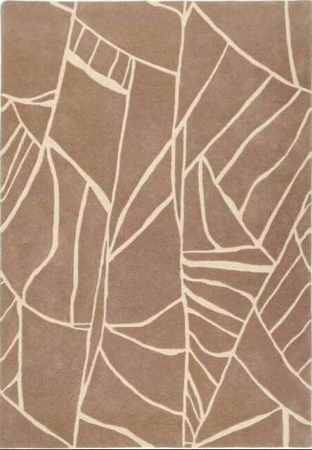 Rackhams Kinstugi Abstract Design Beige Rug - 200X290 cm - image 1
