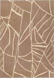 Rackhams Kinstugi Abstract Design Beige Rug - 200X290 cm - thumbnail 1